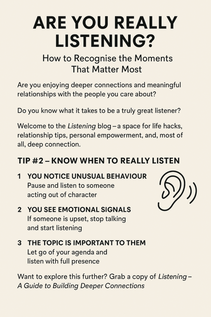 Are you really listening?