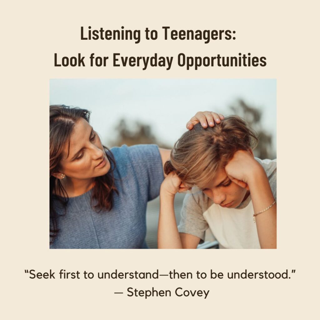 Listening to teenagers